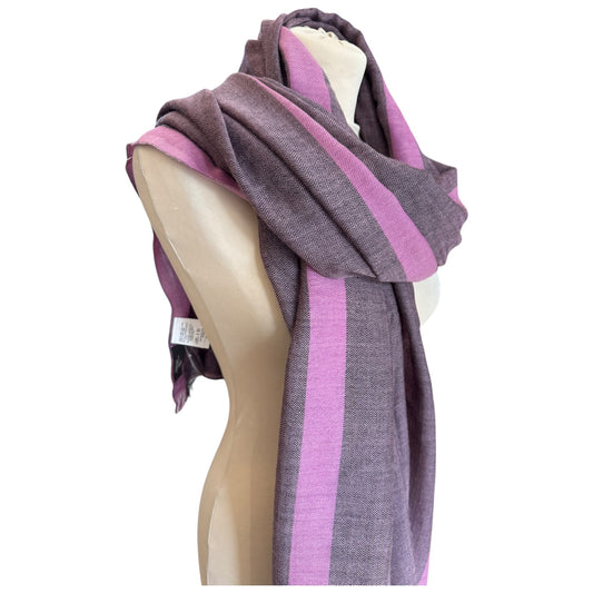 Weekend Max Mara Purple Cotton and Wool Scarf