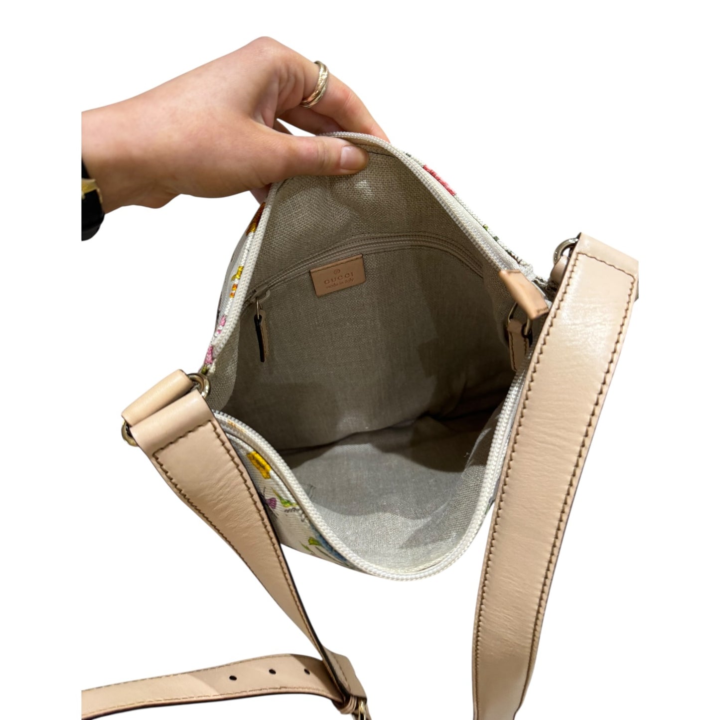 Gucci Floral Messenger Cross Body Bag