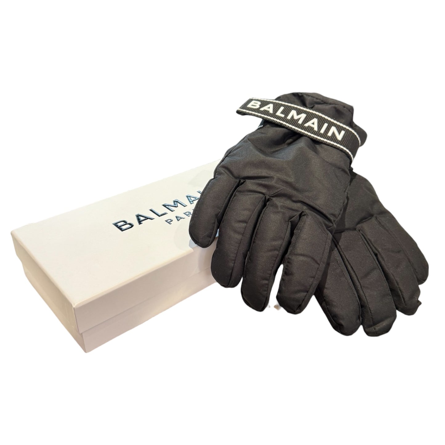 Balmain Black Snow Gloves