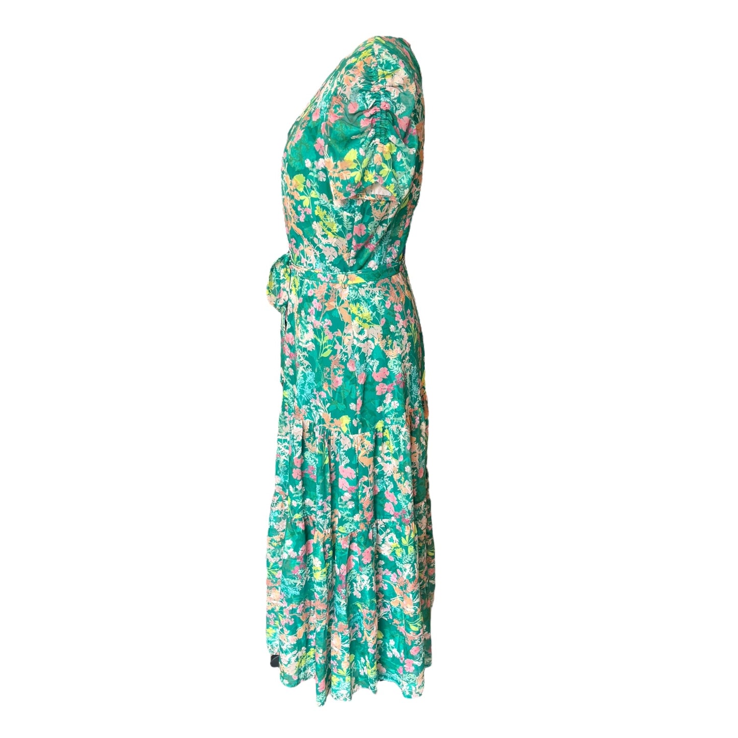 Phase Eight Green Floral Dress - 14