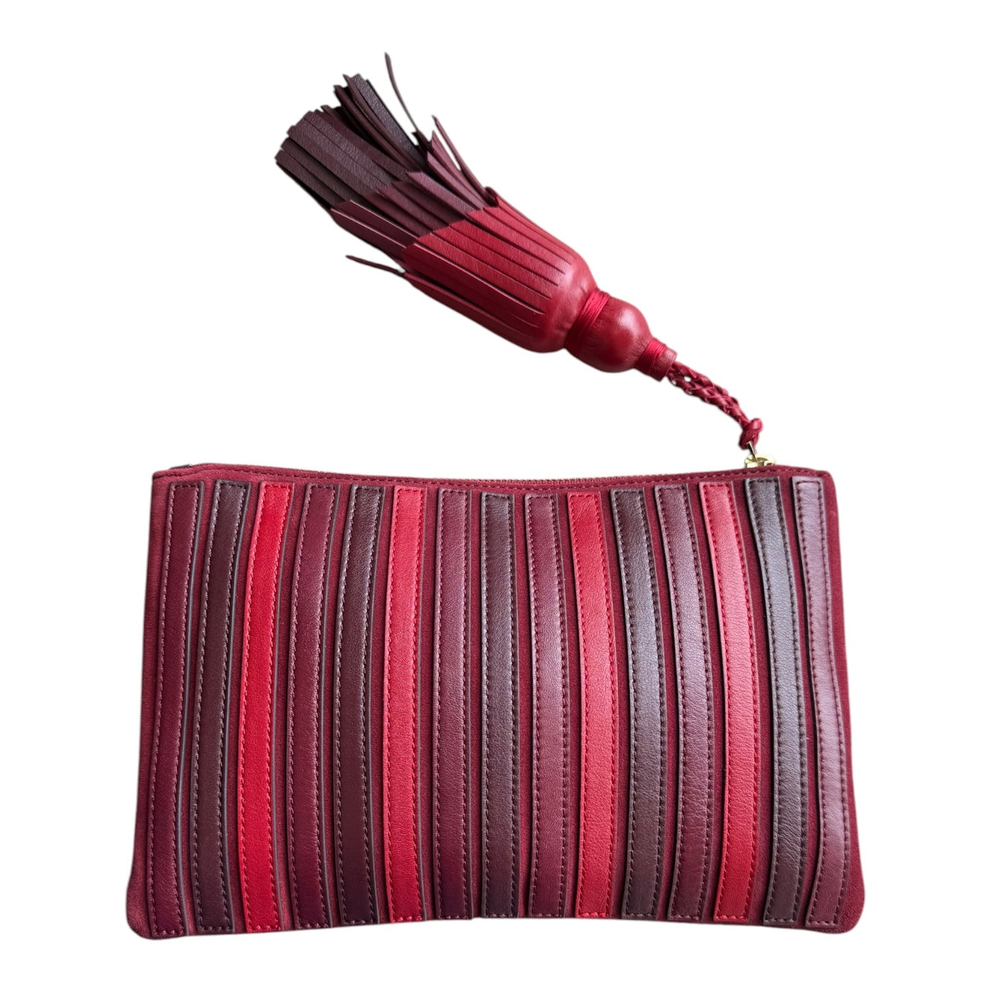 Anya Hindmarch Red and Burgundy Clutch