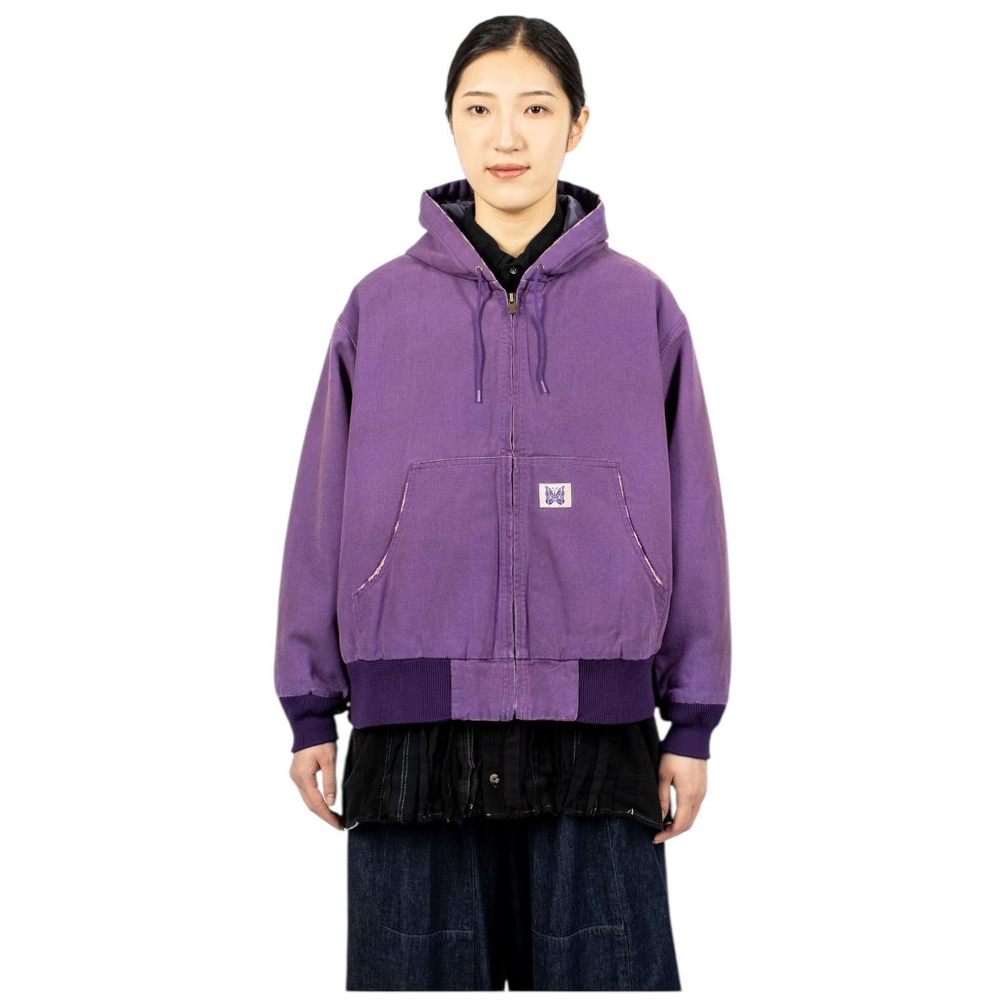 Needles  Zip Work Hoody Purple - 10