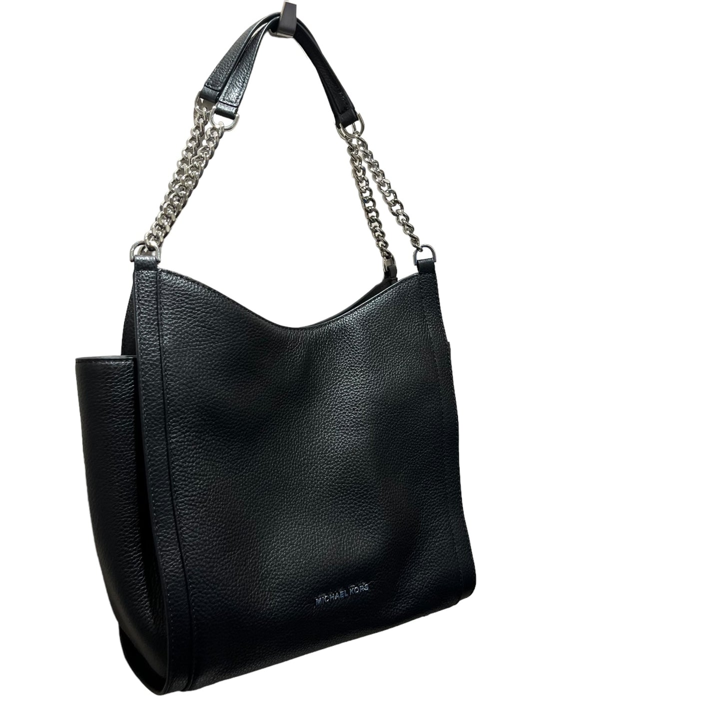 Michael Kors Black Bag with Silver Chain