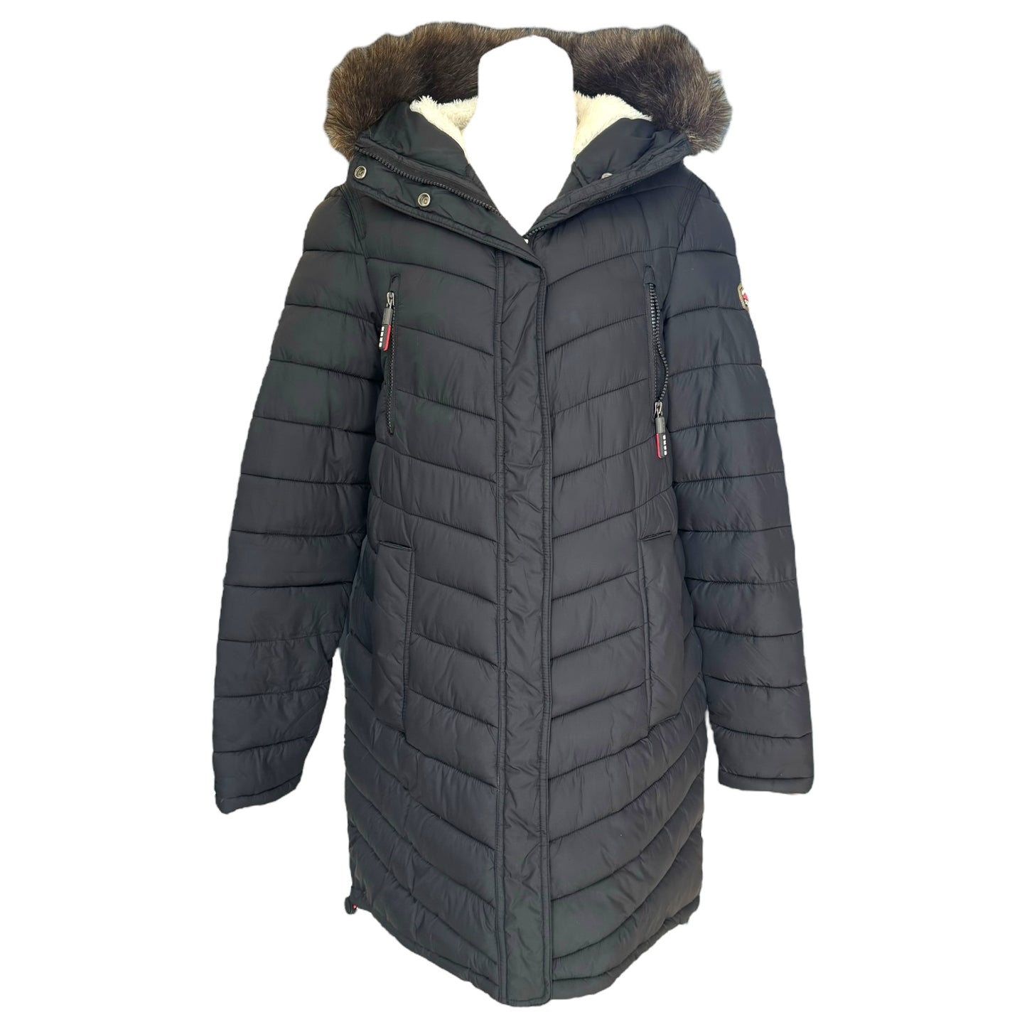 Superdry Black Puffer Coat - 12