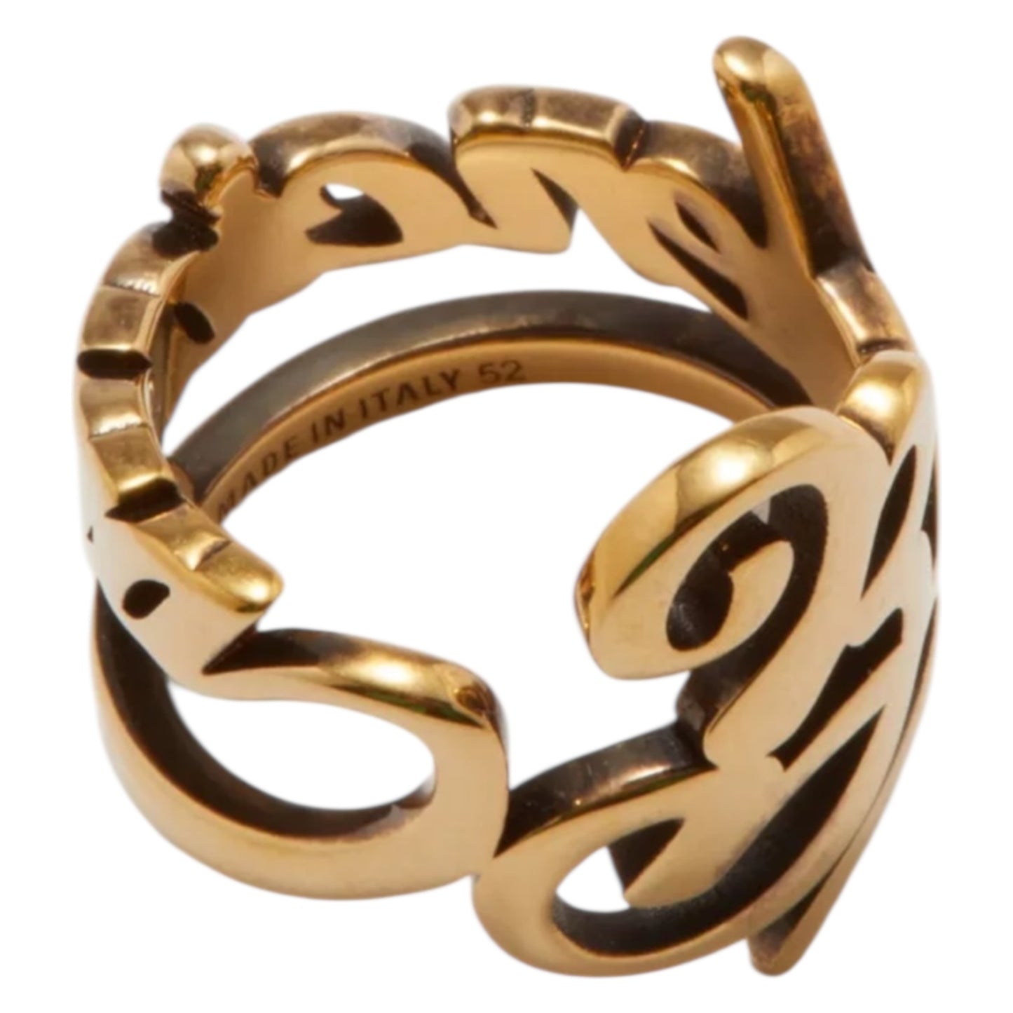 Balenciaga Typo Logo Ring - 62 / T.5