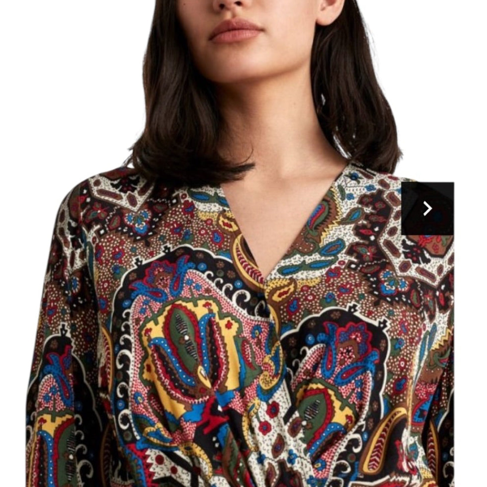 Emme Paisley Print Midi Dress - 14