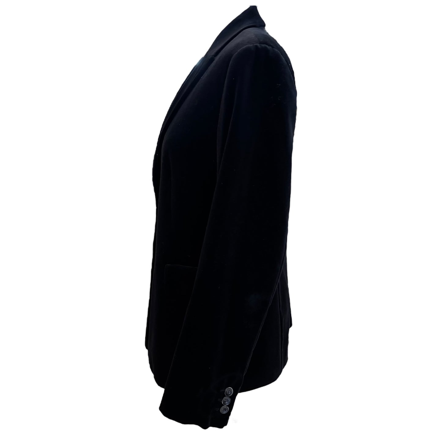 Max Mara Black Velvet Blazer - 14