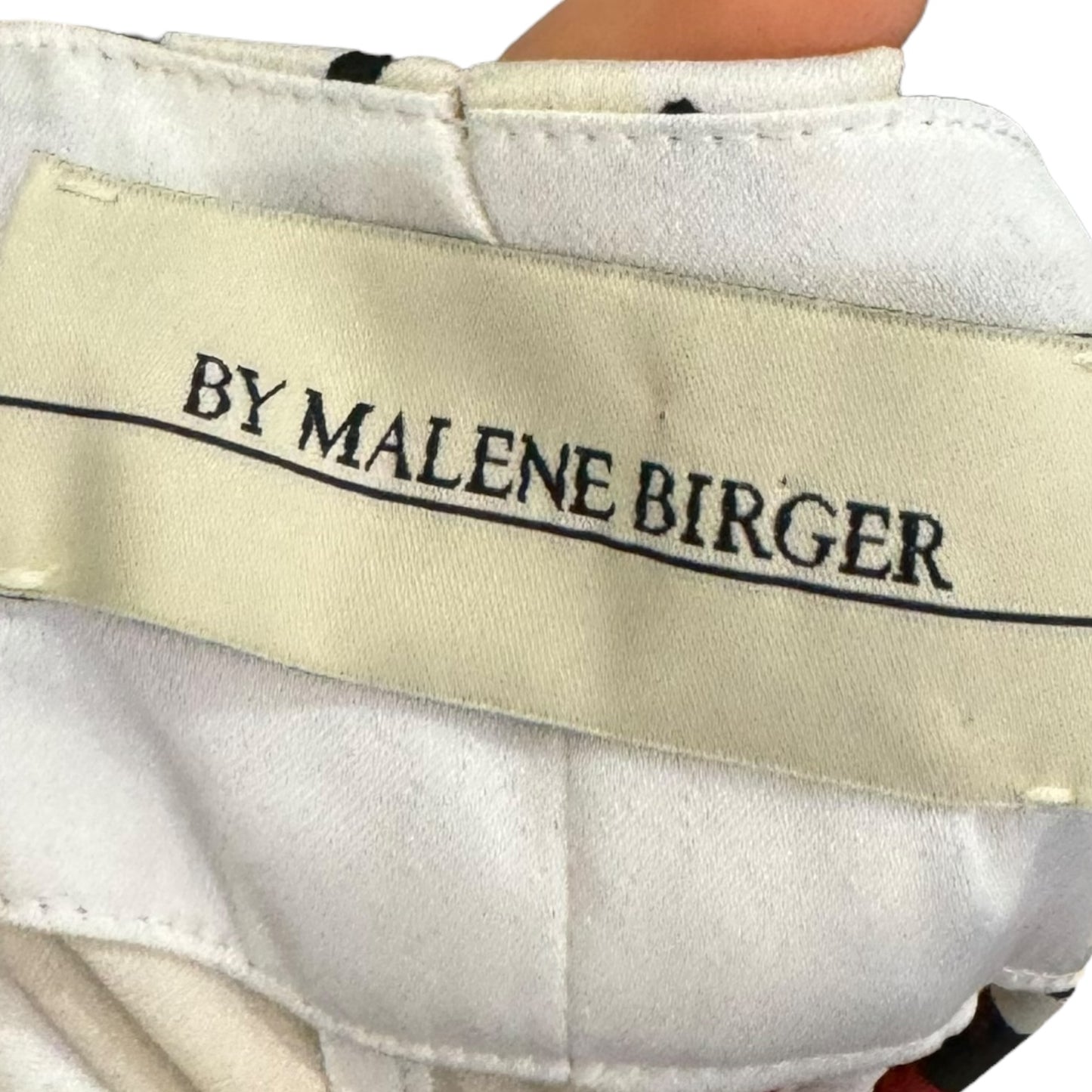 Malene Birger Cream and Red Trousers - 8