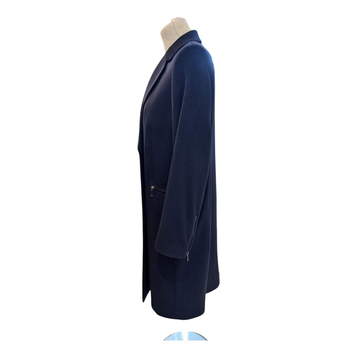 Jaeger Navy Wool Coat - 10/12