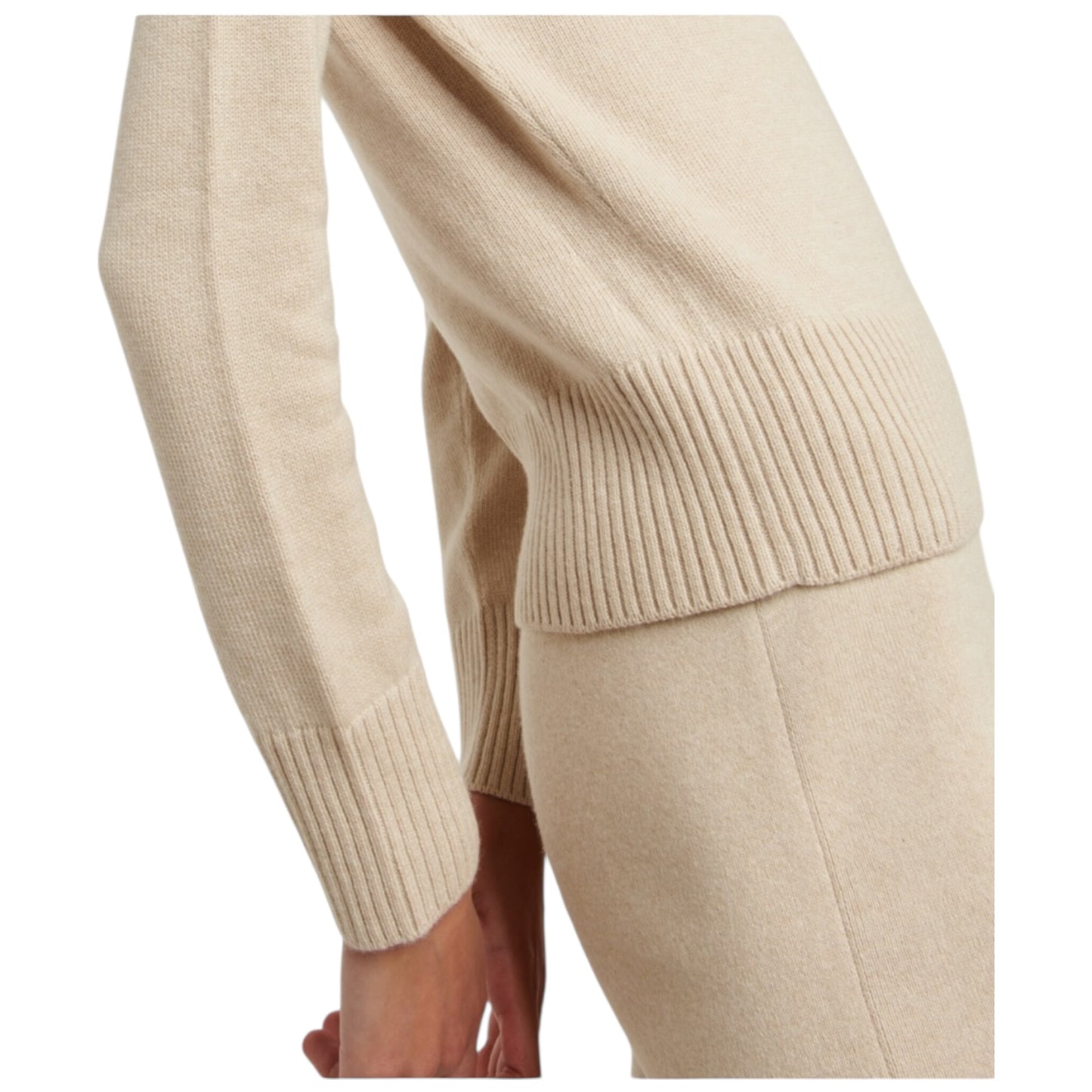 Loro Piana Biege Grassmoor Cashmere Polo Sweater - 10