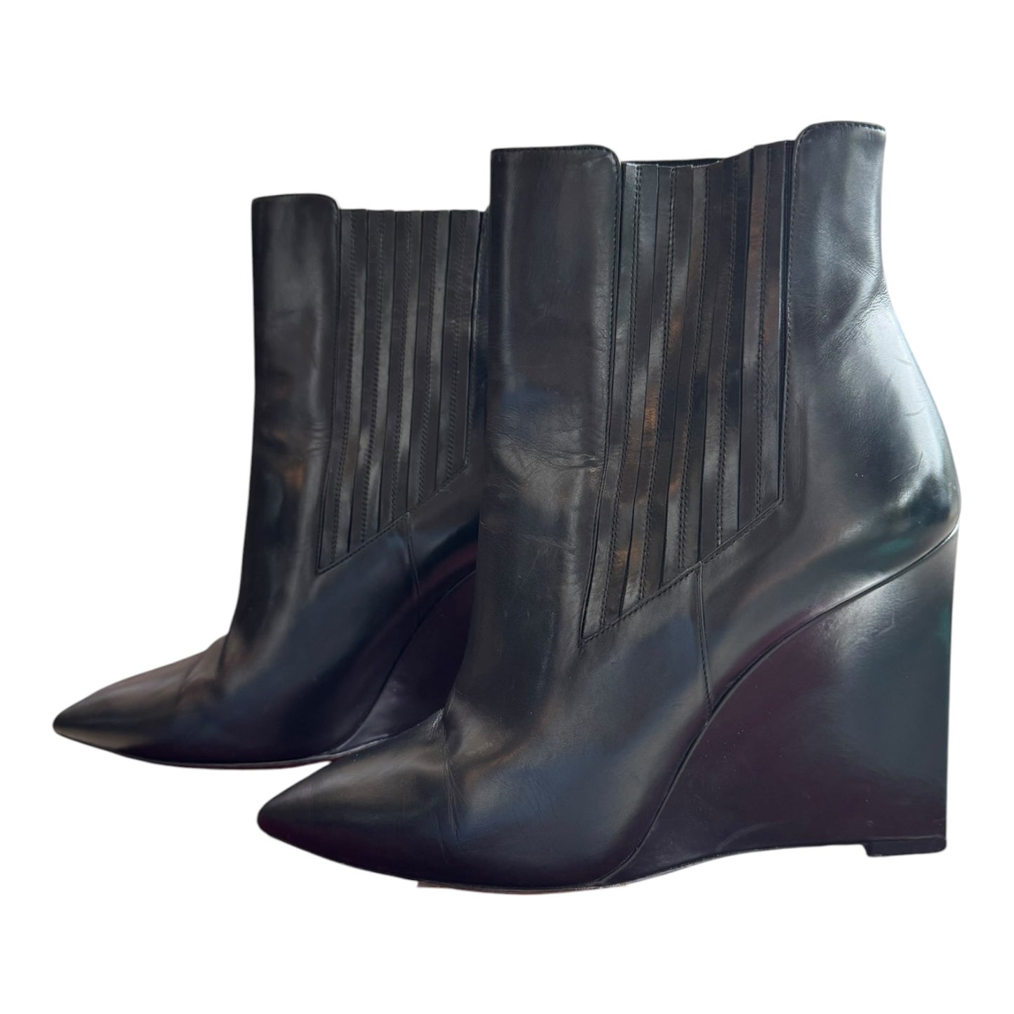 Bally Black Wedge Heels - 39/6