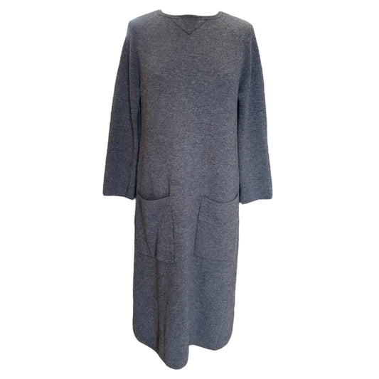 'S Max Mara Grey Cashmere and Wool Dress - 12