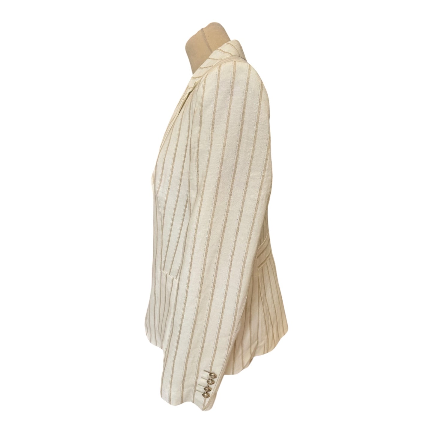 Bariloche Cream, Tan and Silver Blazer - 10/12