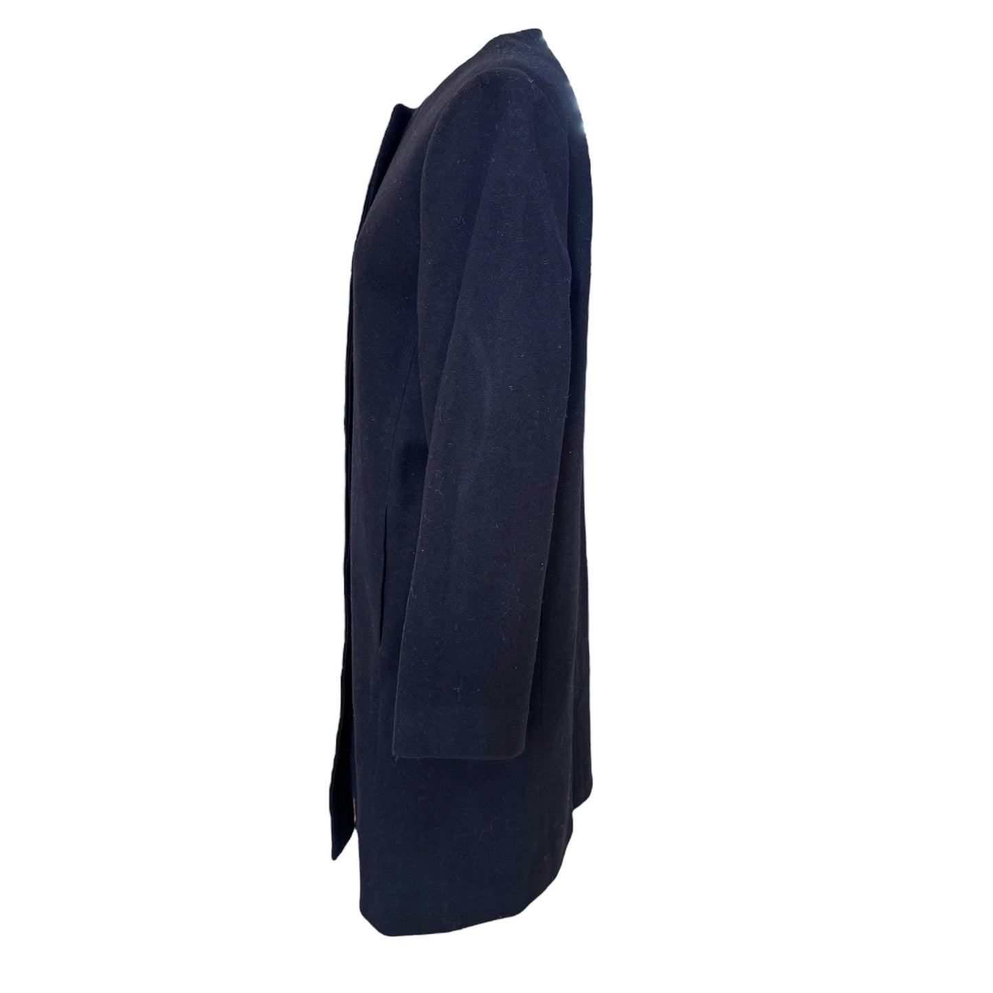 Muji Navy Wool Coat - 12 - NEW