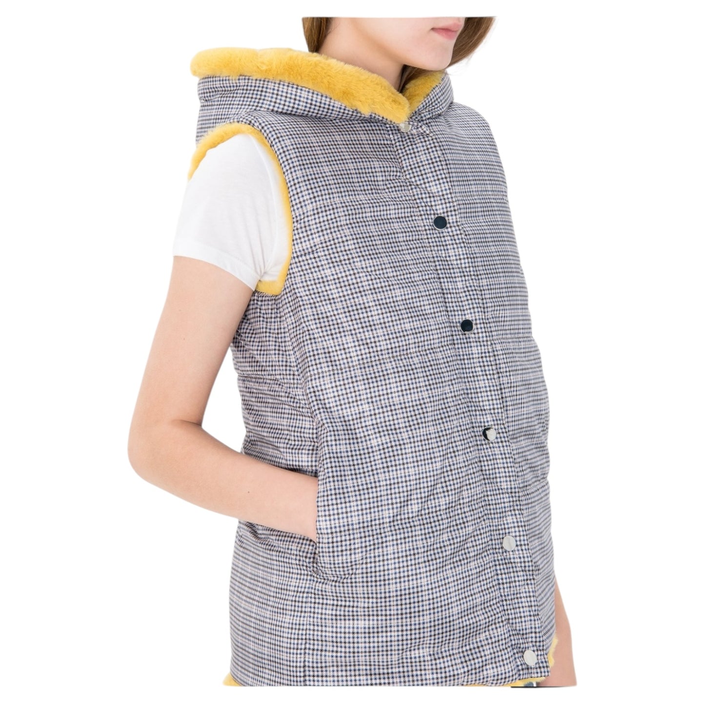 Marella Mustard Reversible Gilet - 10