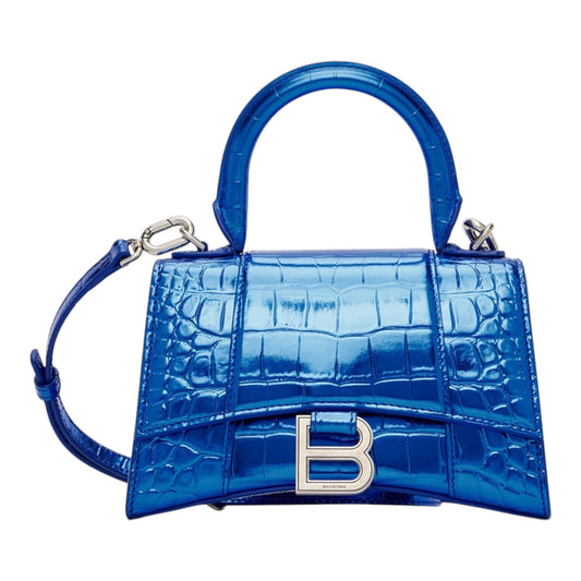 Balenciaga Blue XS Hourglass Bag