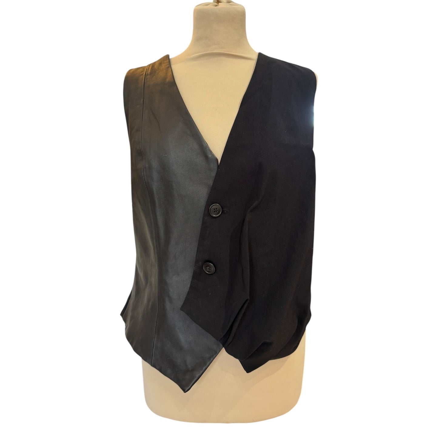 Papucei Leather and Fabric Waist Coat - 10
