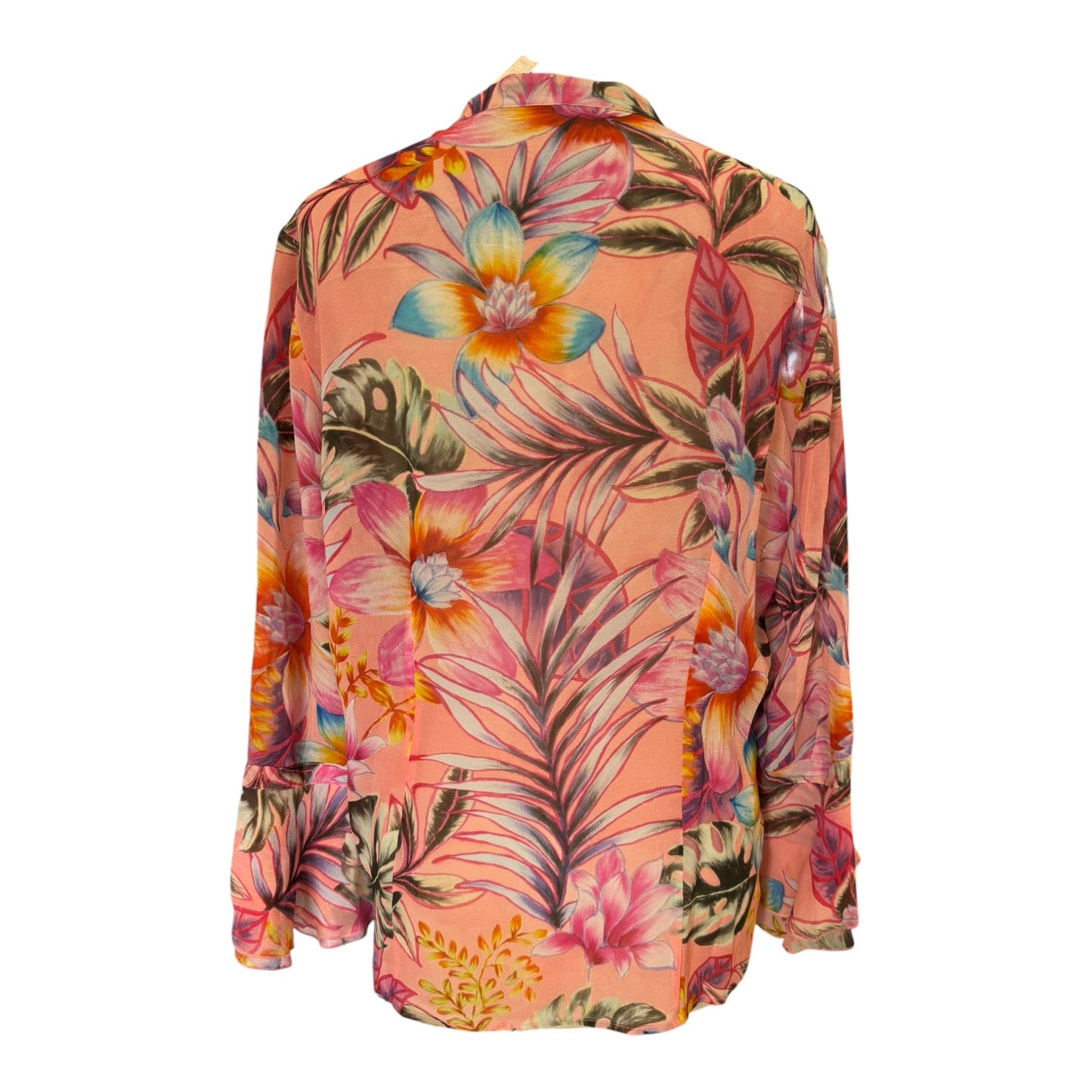 Luisa Cerano Pink Patterned Silk Top - 12