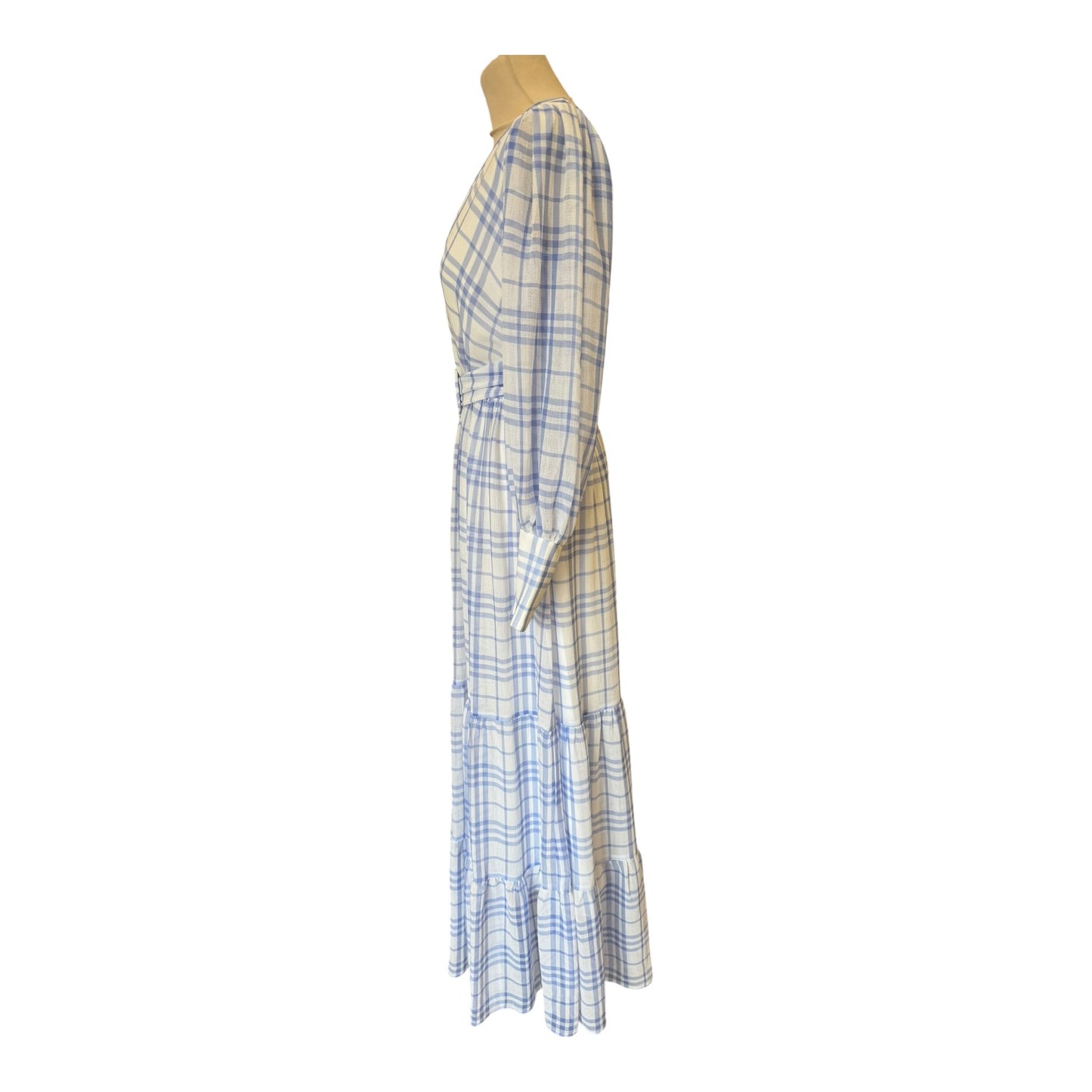 Bec + Bridge Blue Gingham Dress - 8 - NEW