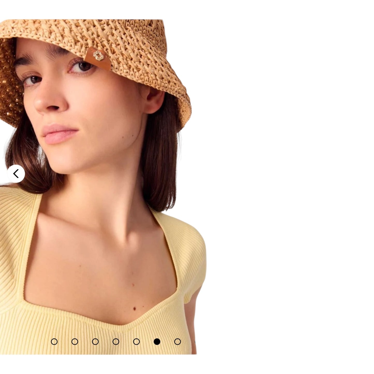 Maje Yellow Rib Knit Top - 8/10