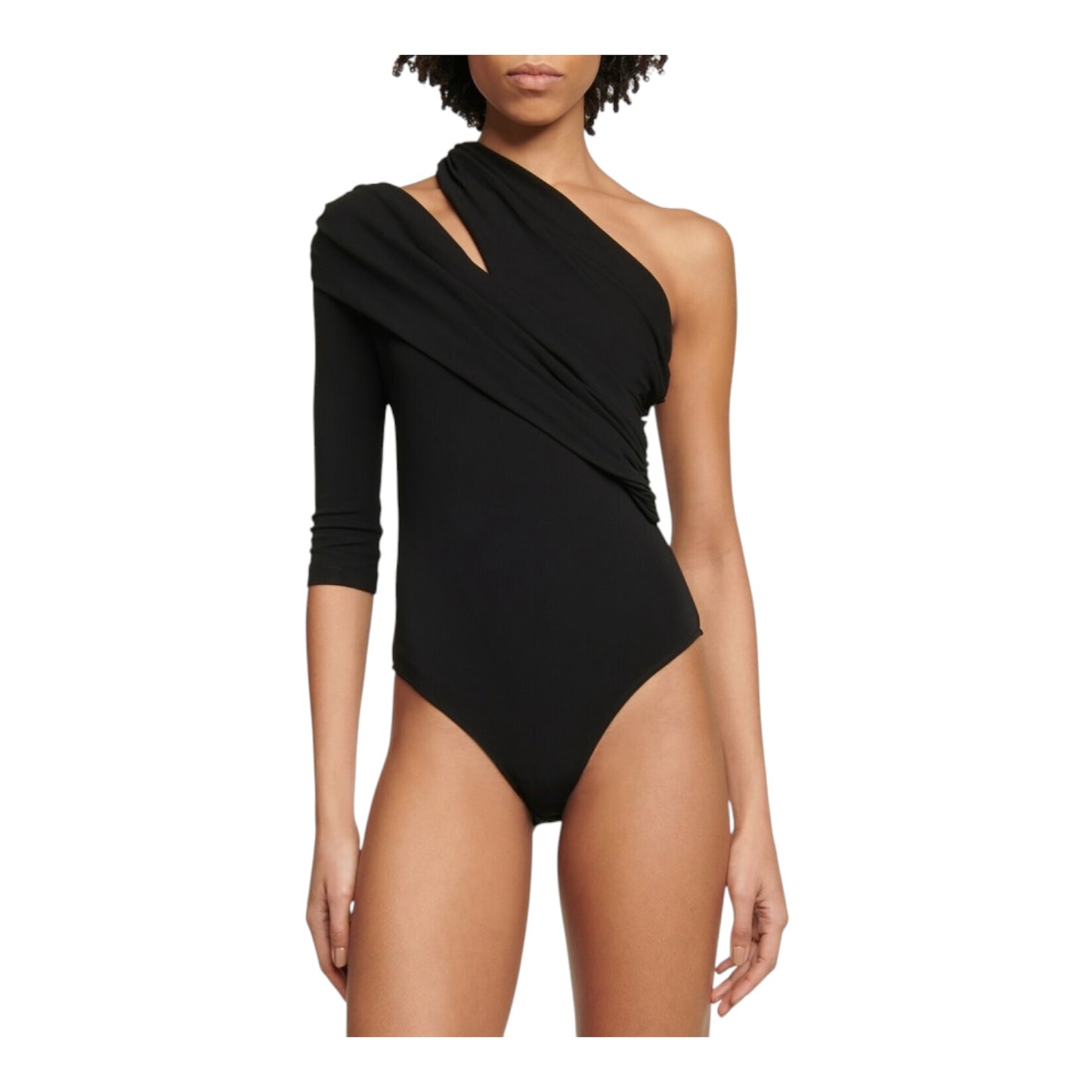 Alexander McQueen Black Crêpe Jersey Bodysuit - 8/10 - NEW