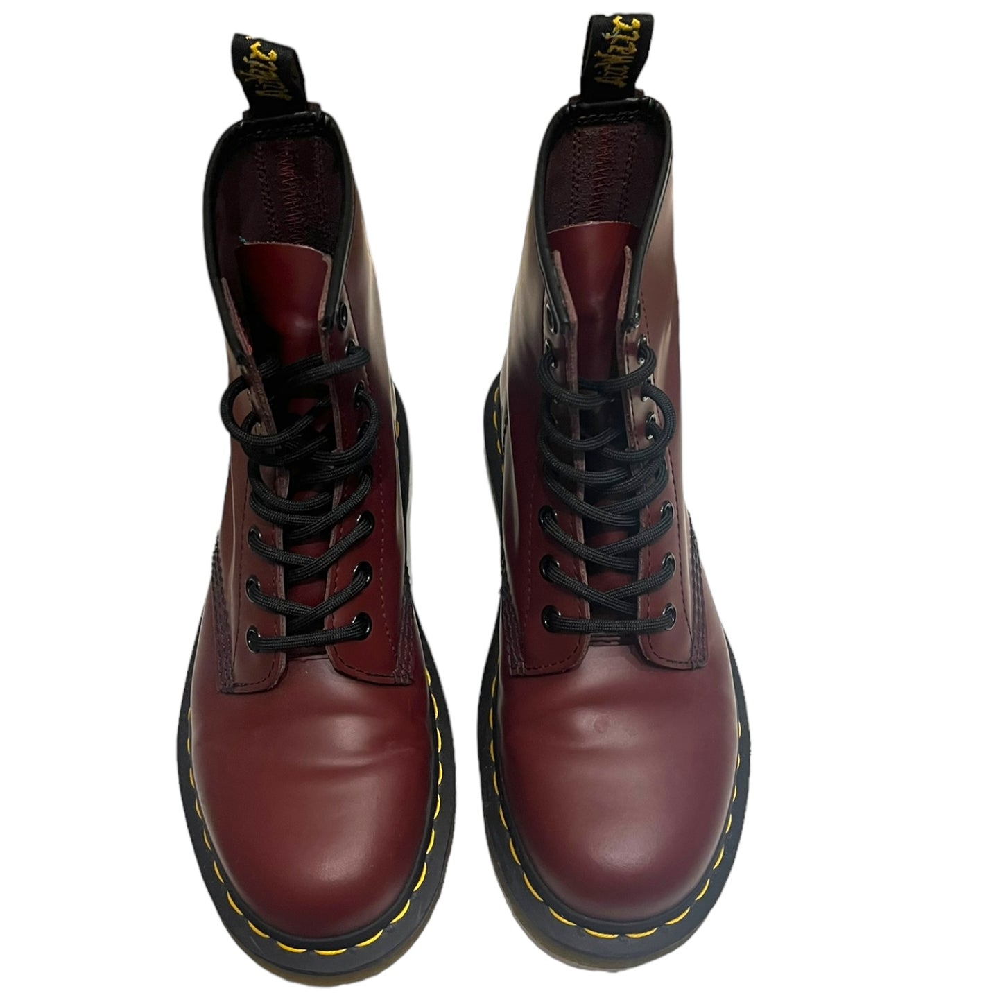Dr Martens Burgundy Boots - 4