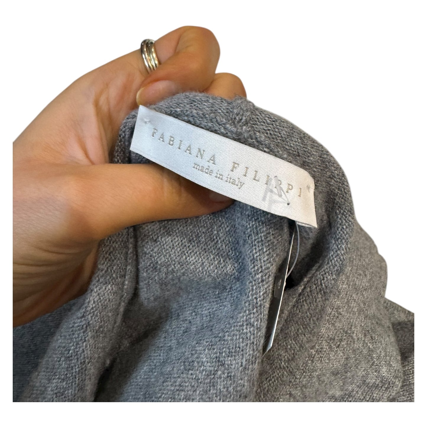 Fabiana Filippi Grey Hooded Zipped Cardigan - 14