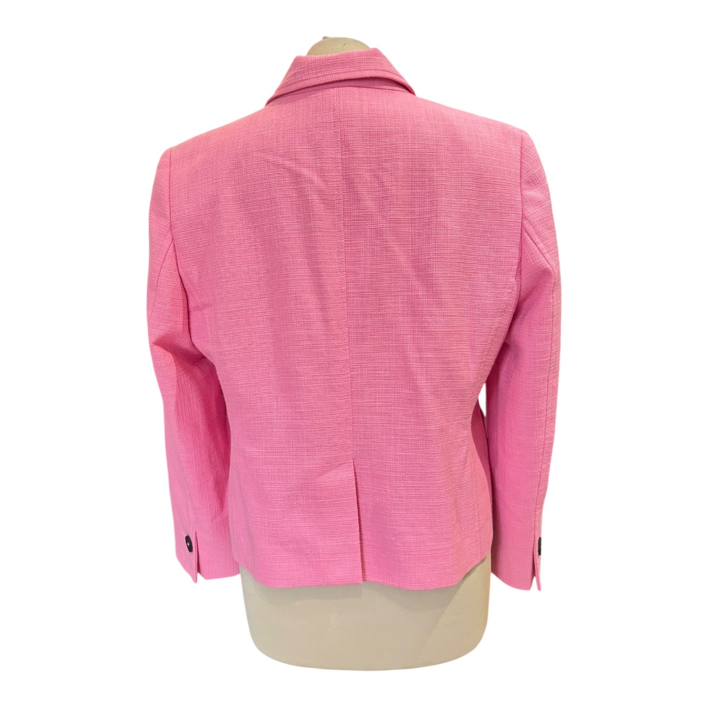 Me + Em Pink Cotton Fitted Contour Jacket - 14