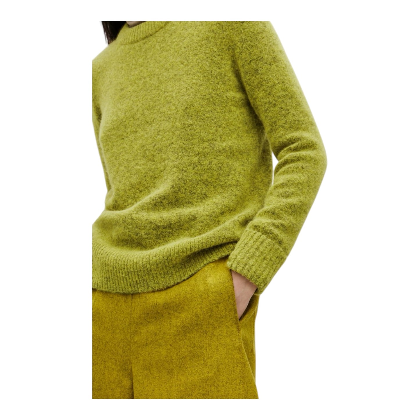 COS Lime Alpaca  and Wool Jumper - 8/10