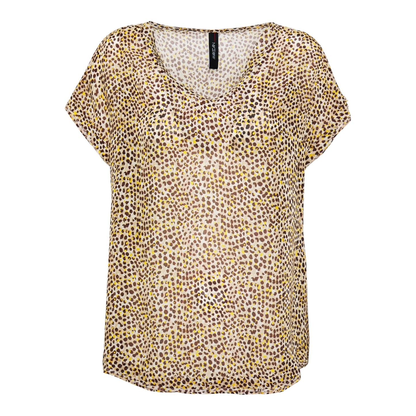 Marc Cain Animal Print Silk Top - 10