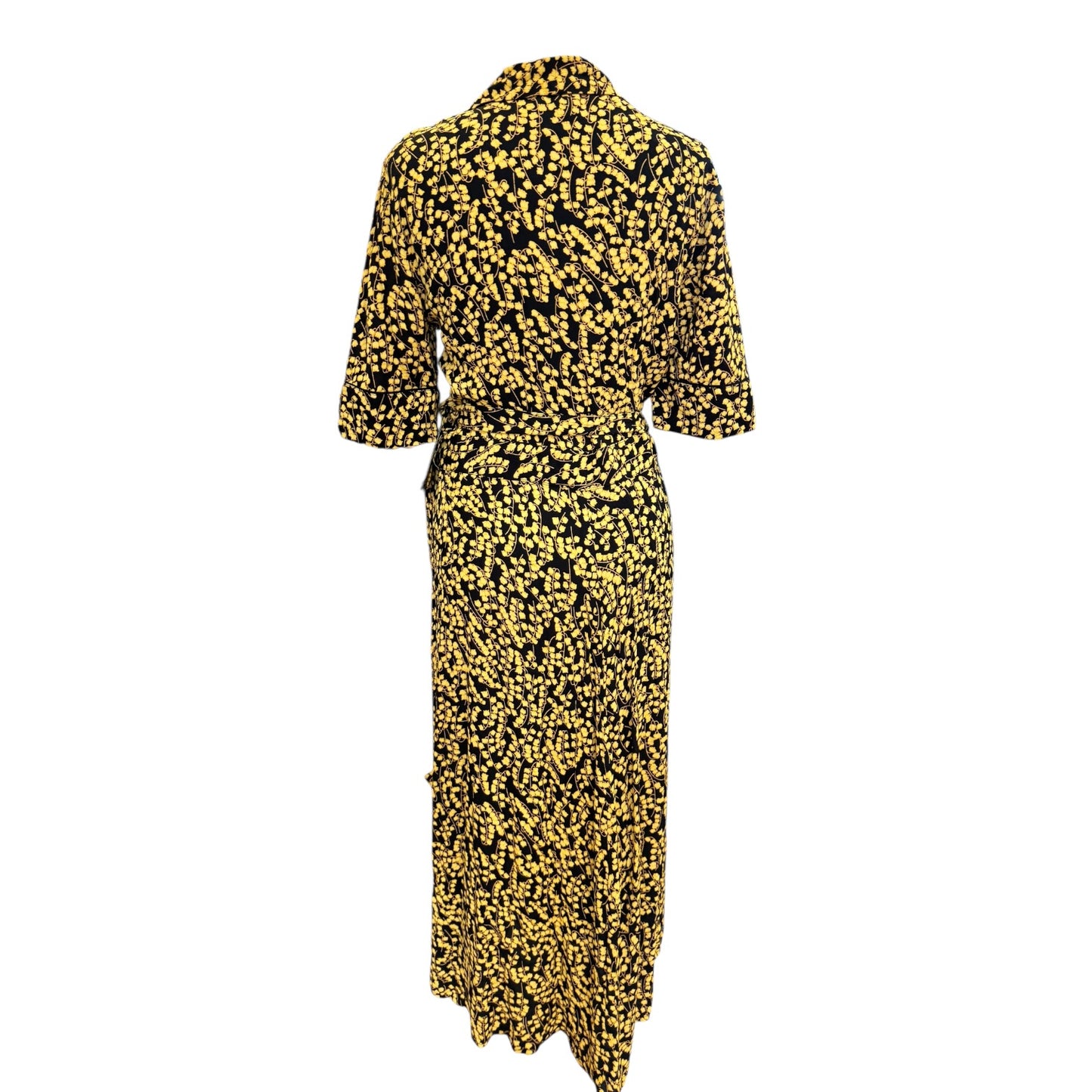 Ganni Goldstone Wrap Dress - 12 - NEW