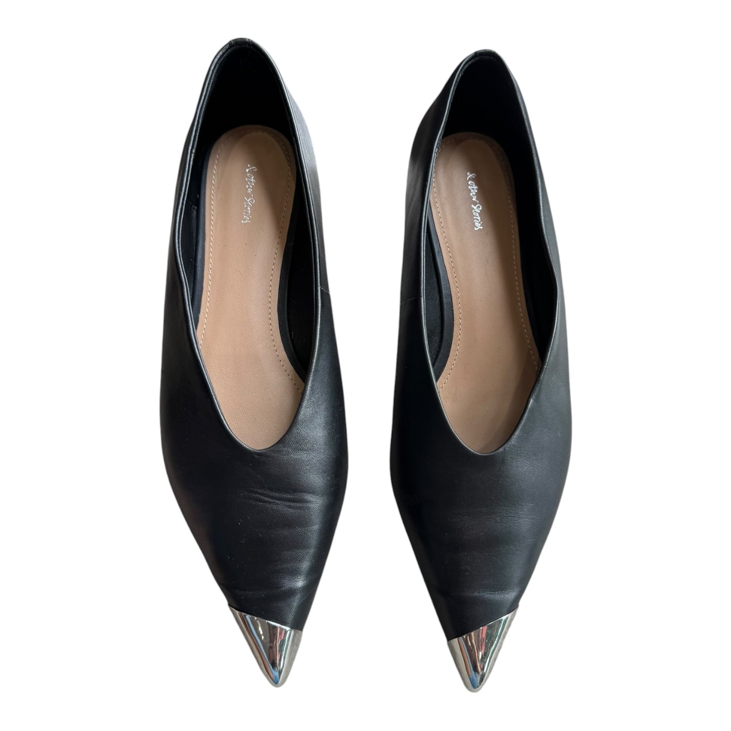 & Other Stories Silver-Cap Ballerina Flats - 40/7