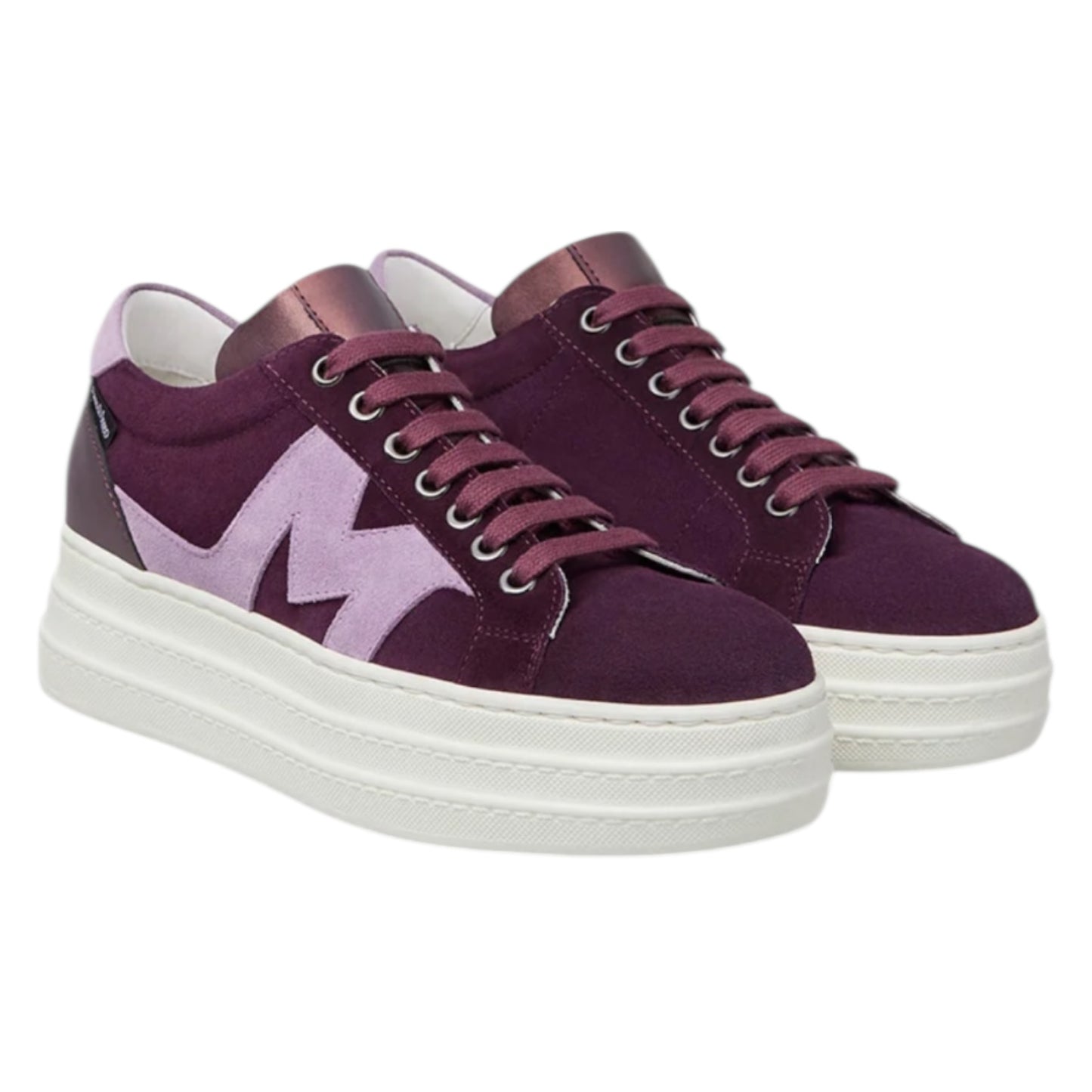 Marco Moreo Madonna Burgundy and Pink Platform Trainers - 40/7 - NEW