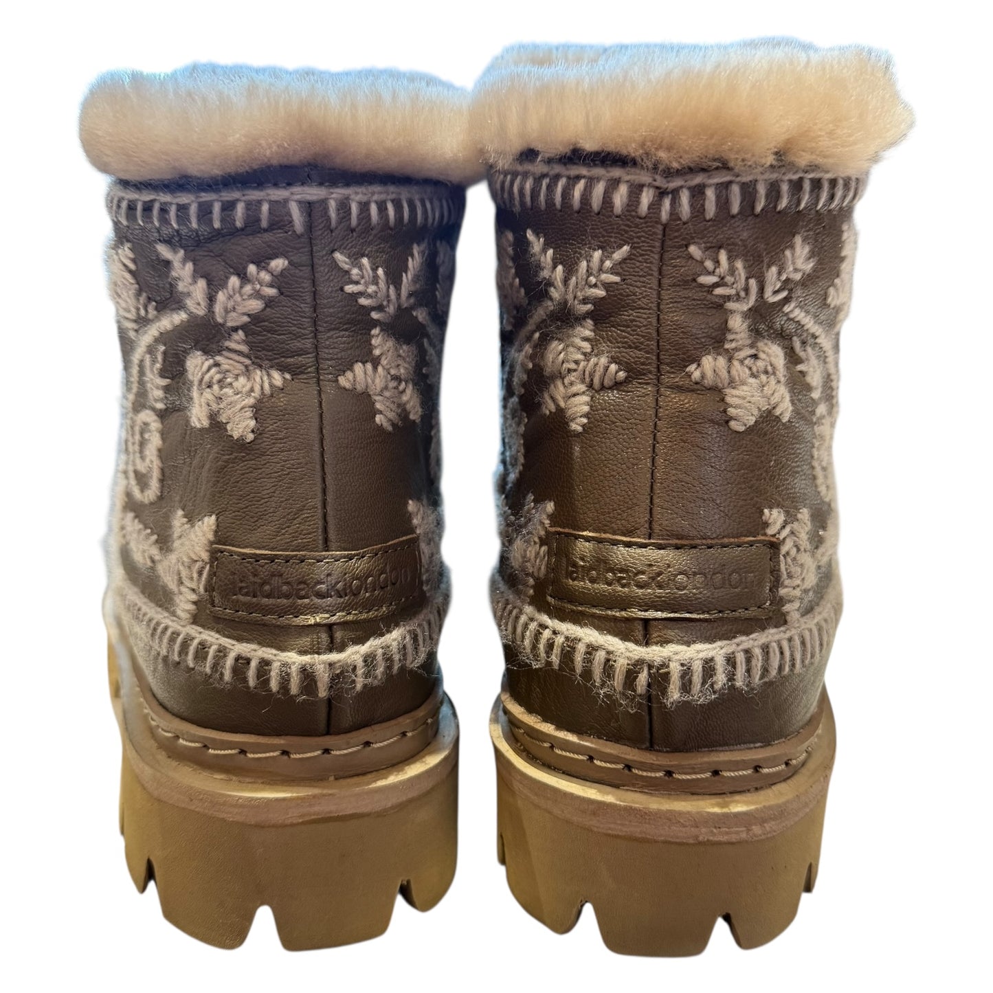 Setsu 3.0. Paisley Ankle Boot Leather Wheat - 39/6