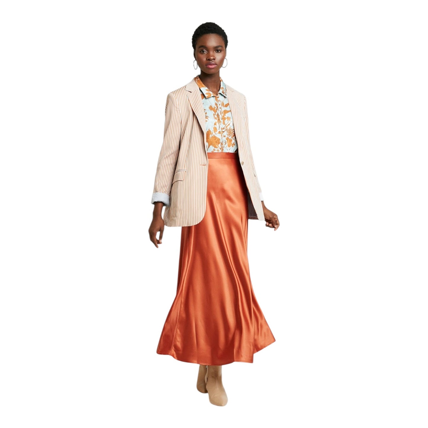 Mos Mosh Orange and Blue Cobb Rale Blazer - 8/10