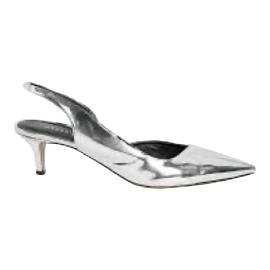 Isabel Marant Piery Mirrored Leather Slingback Pumps - 37/4
