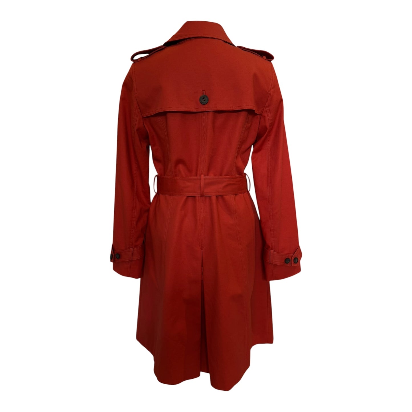 Hobbs Rust Orange Double Breasted Coat - 10