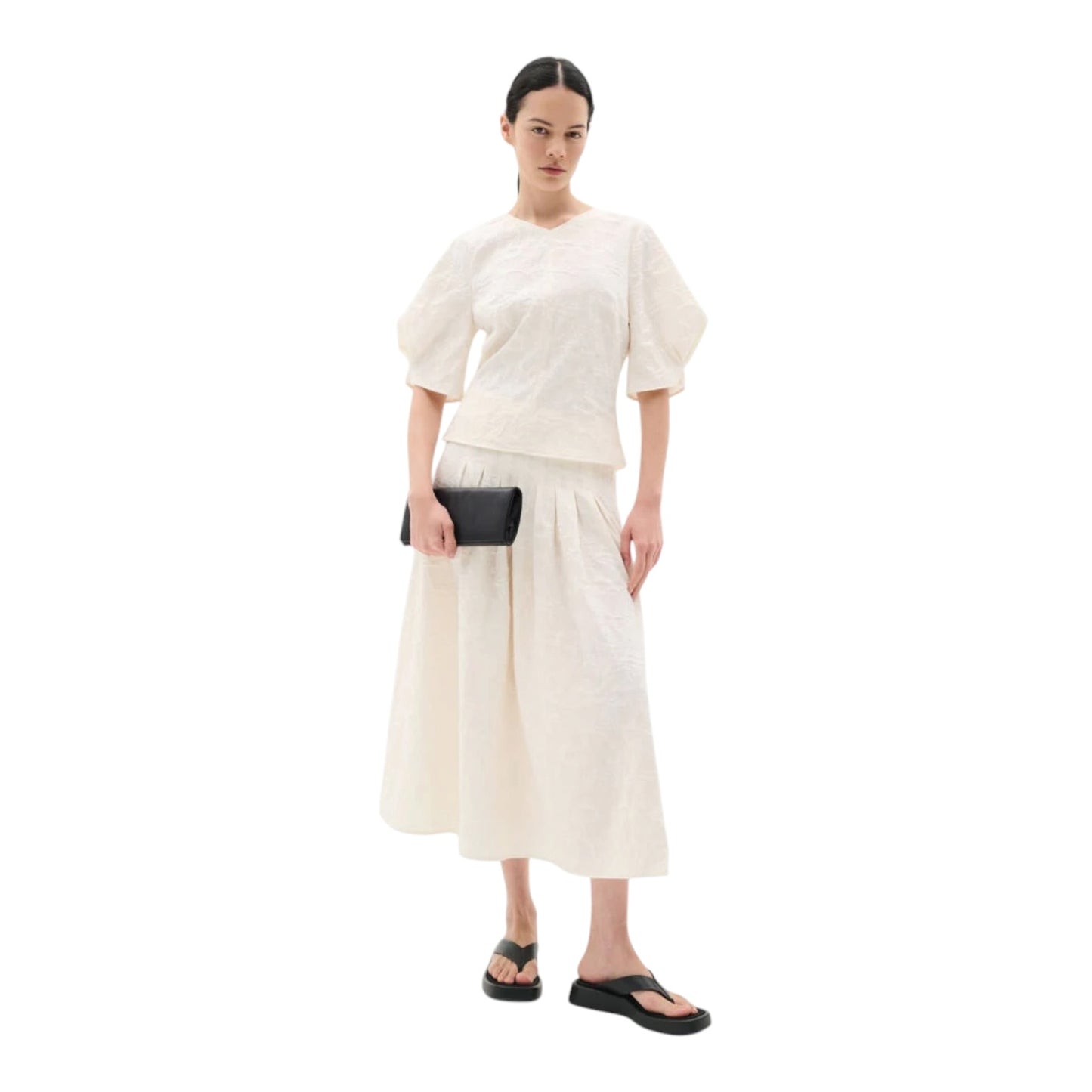 InWear Cennox Cream Jacquard Two Piece - 10/12