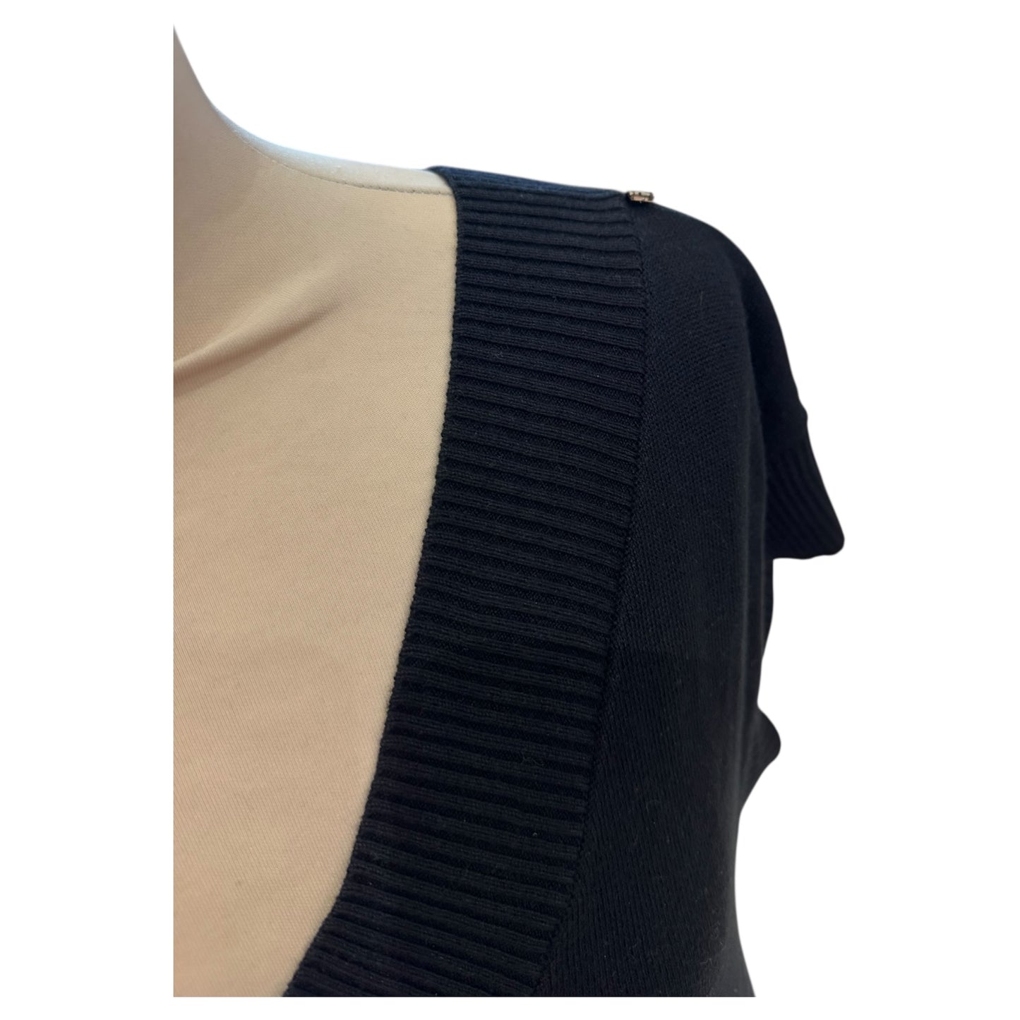 SportMax Black Sleeveless Tunic Dress - 12