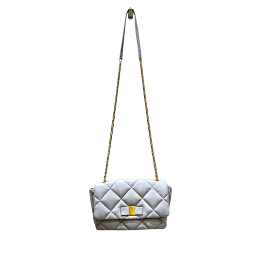 Ferragamo Grey Quilted Shoulder Bag