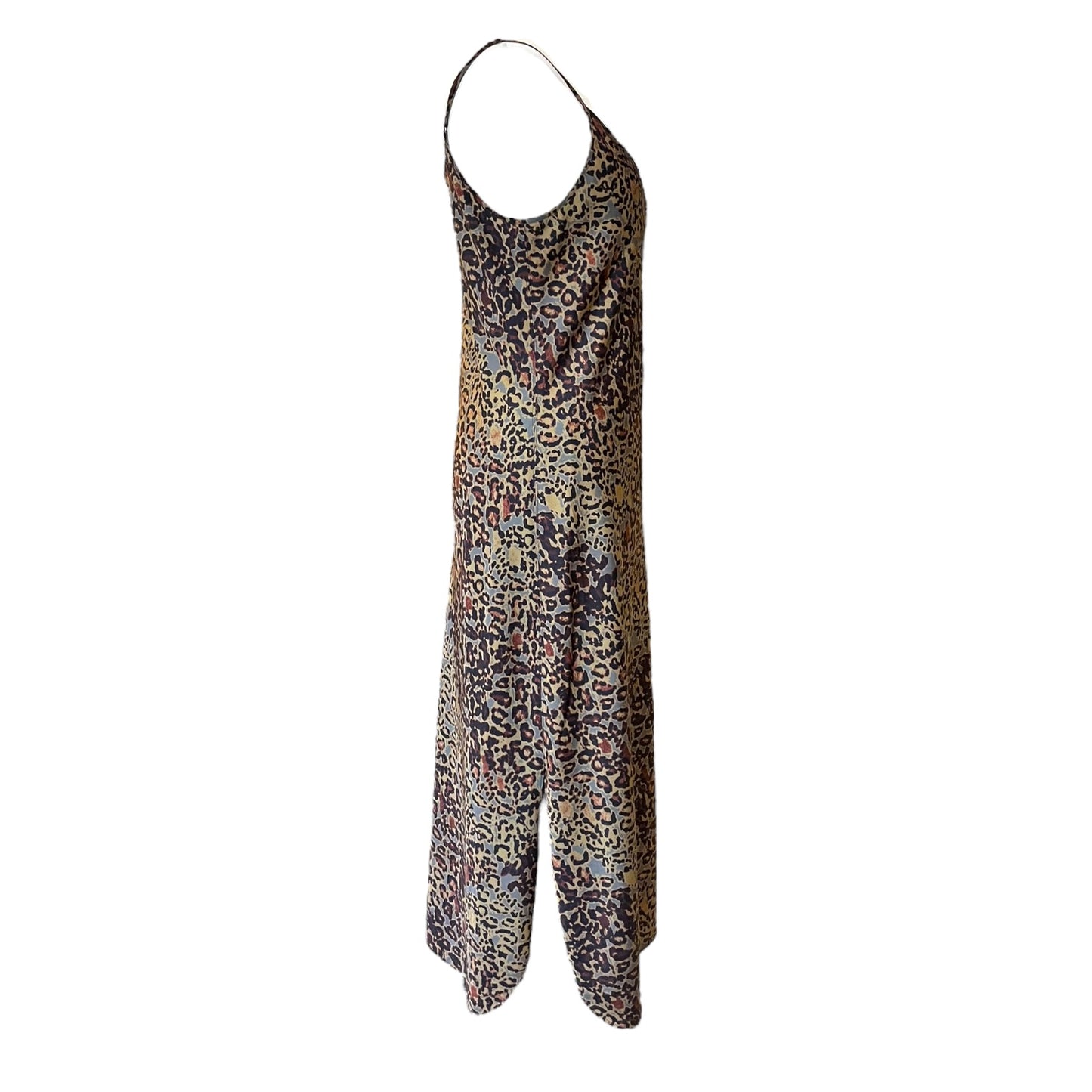 All Saints Khaki Animal Print Slip Dress