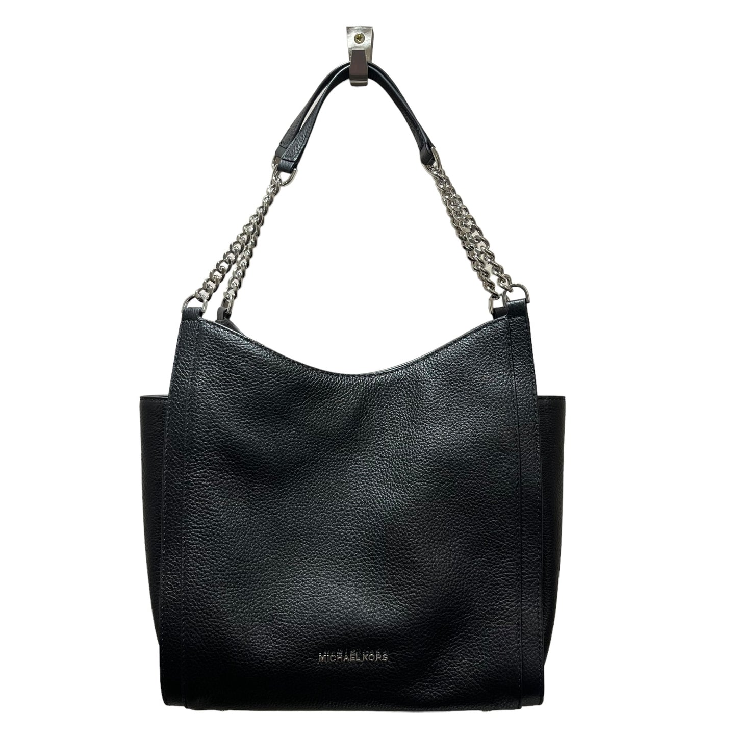 Michael Kors Black Bag with Silver Chain