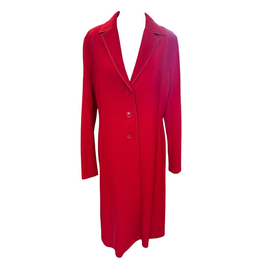 Riani Red Longline Coat - 12