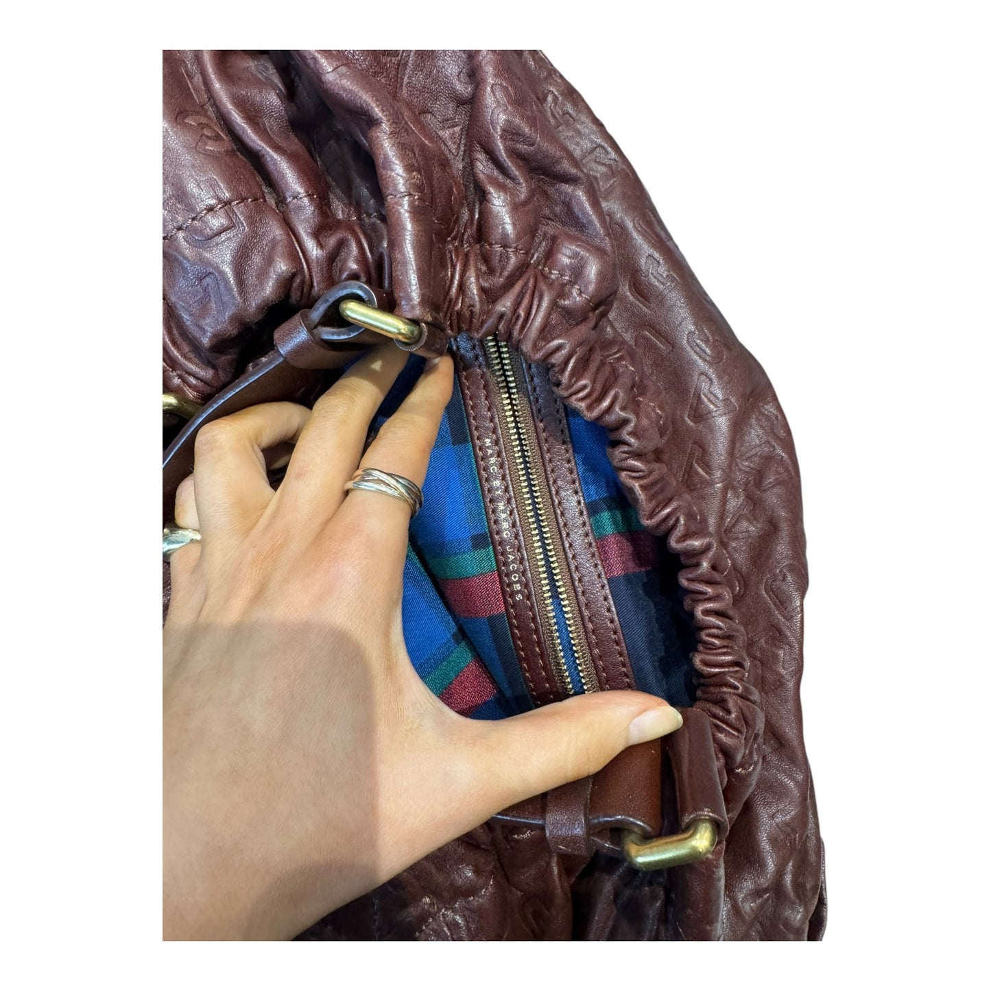 Marc Jacobs Conker Embossed Hobo Tote Bag