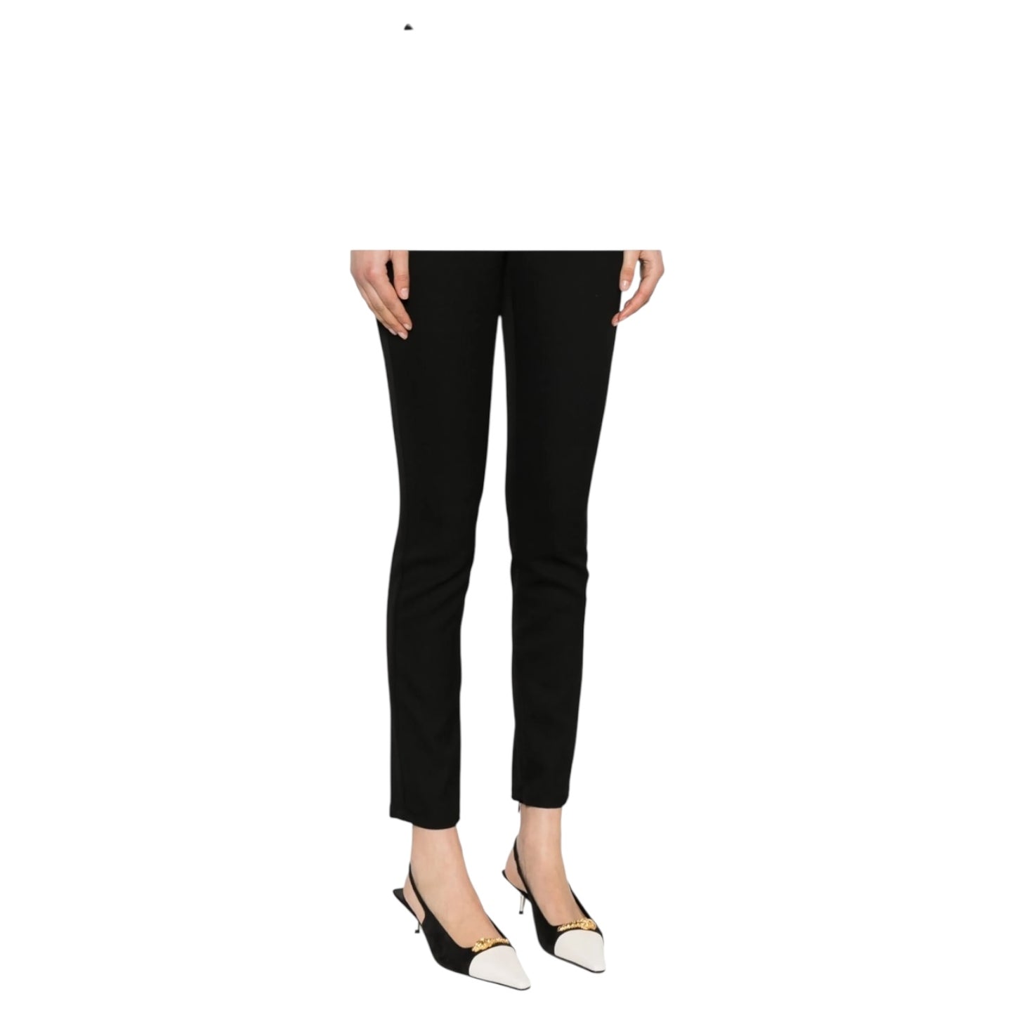 Balmain Black Wool Tapered Tailored Trousers - 10