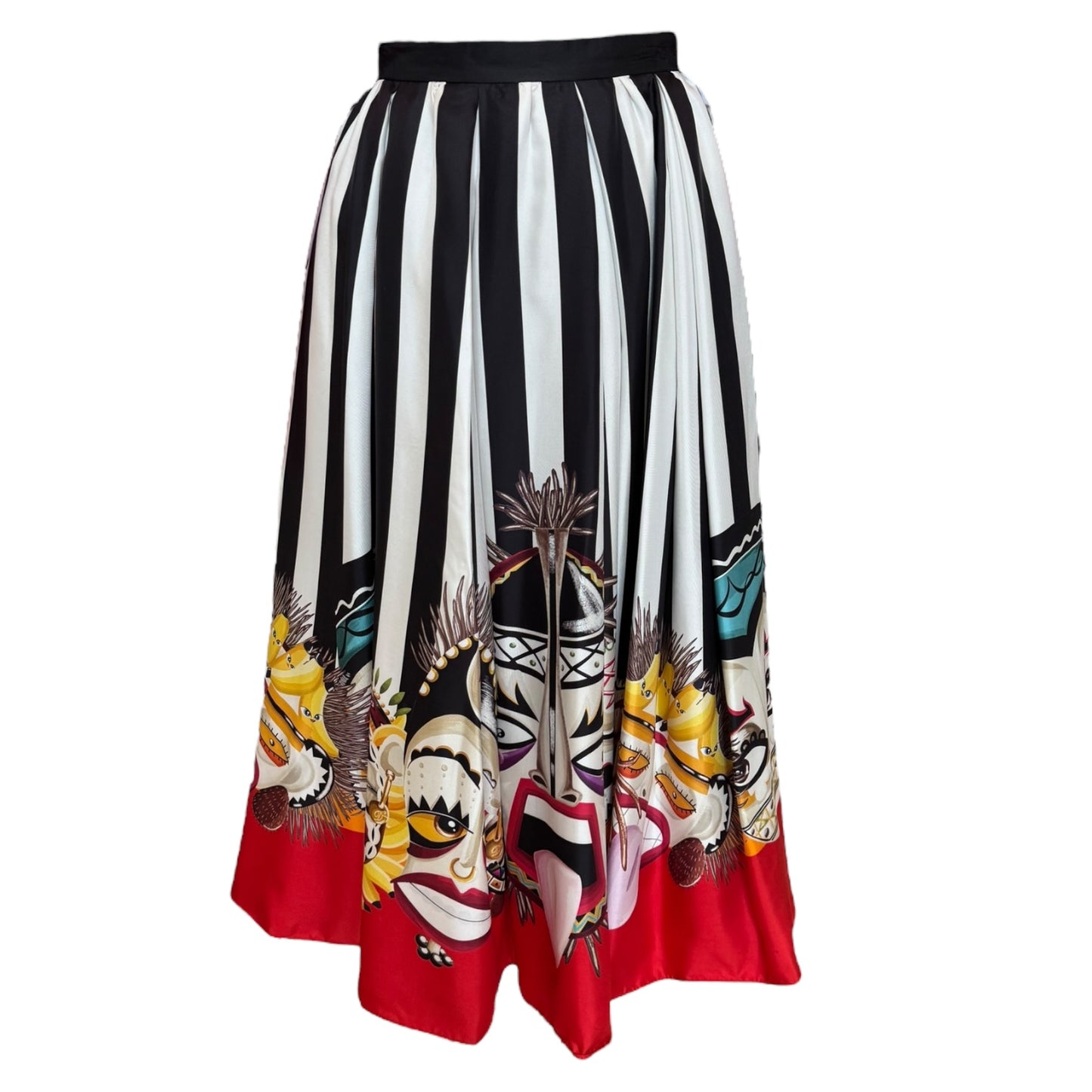 Dsquared Stripe Silk Skirt - 8/10