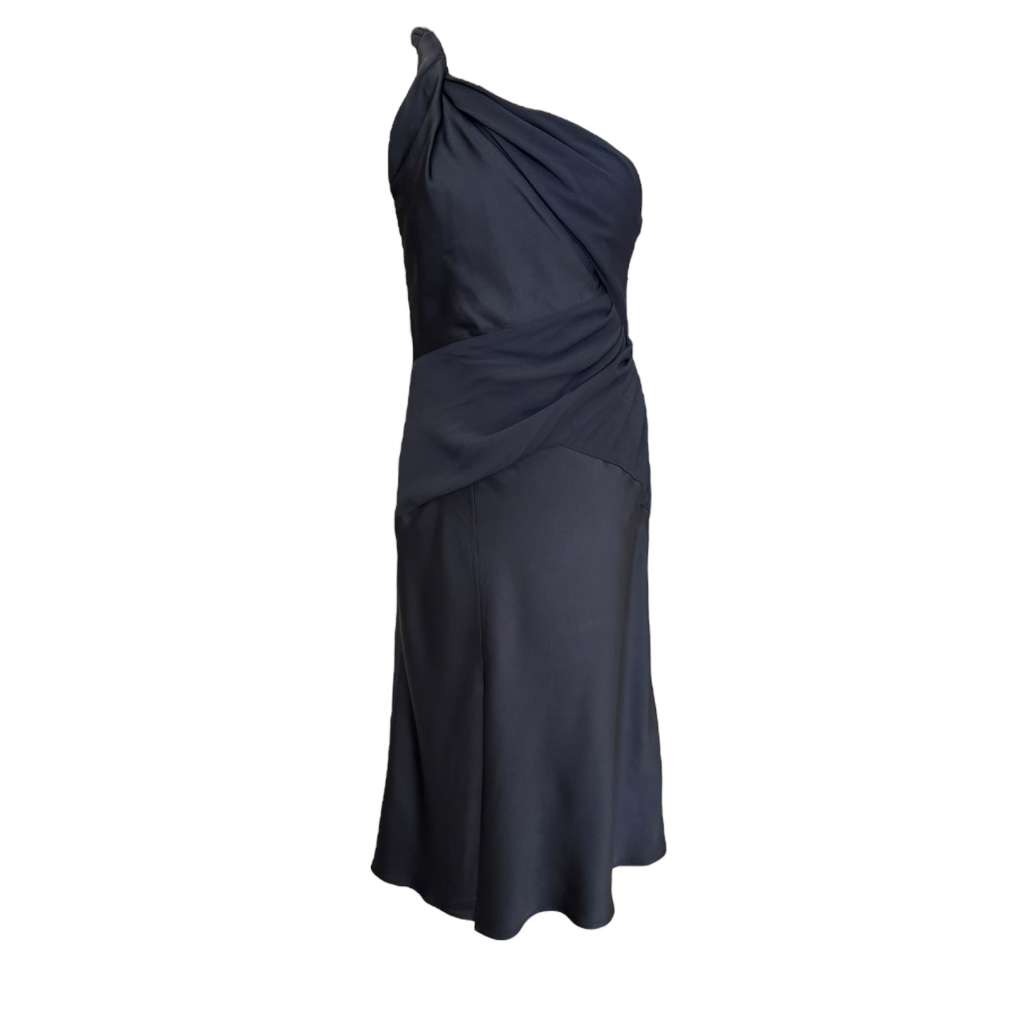 Versace Navy One Shoulder Dress - 12