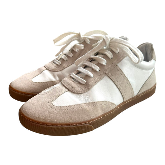 Wyse Beige and White Trainers - 42/9