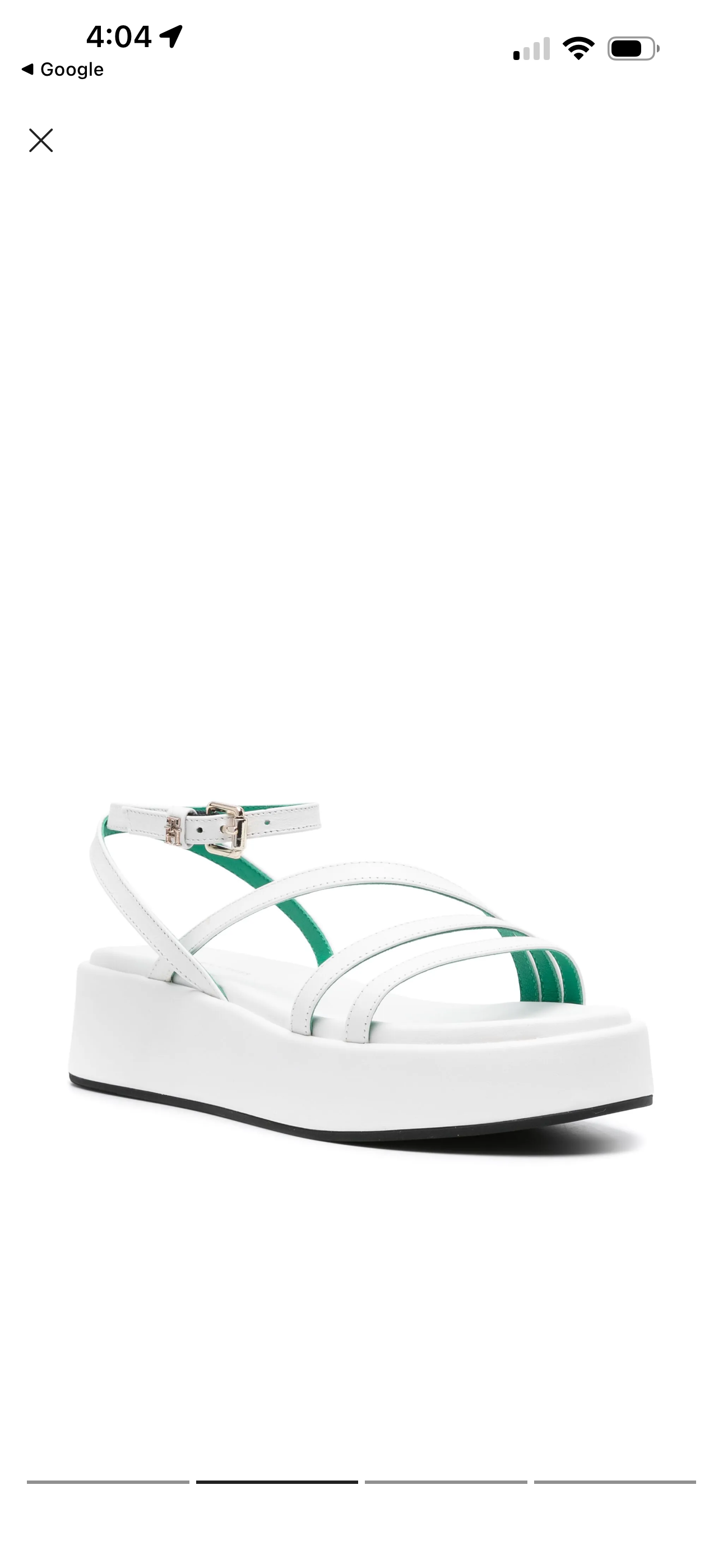 Tommy Hilfiger White Platform Sandals - 37/4 - NEW