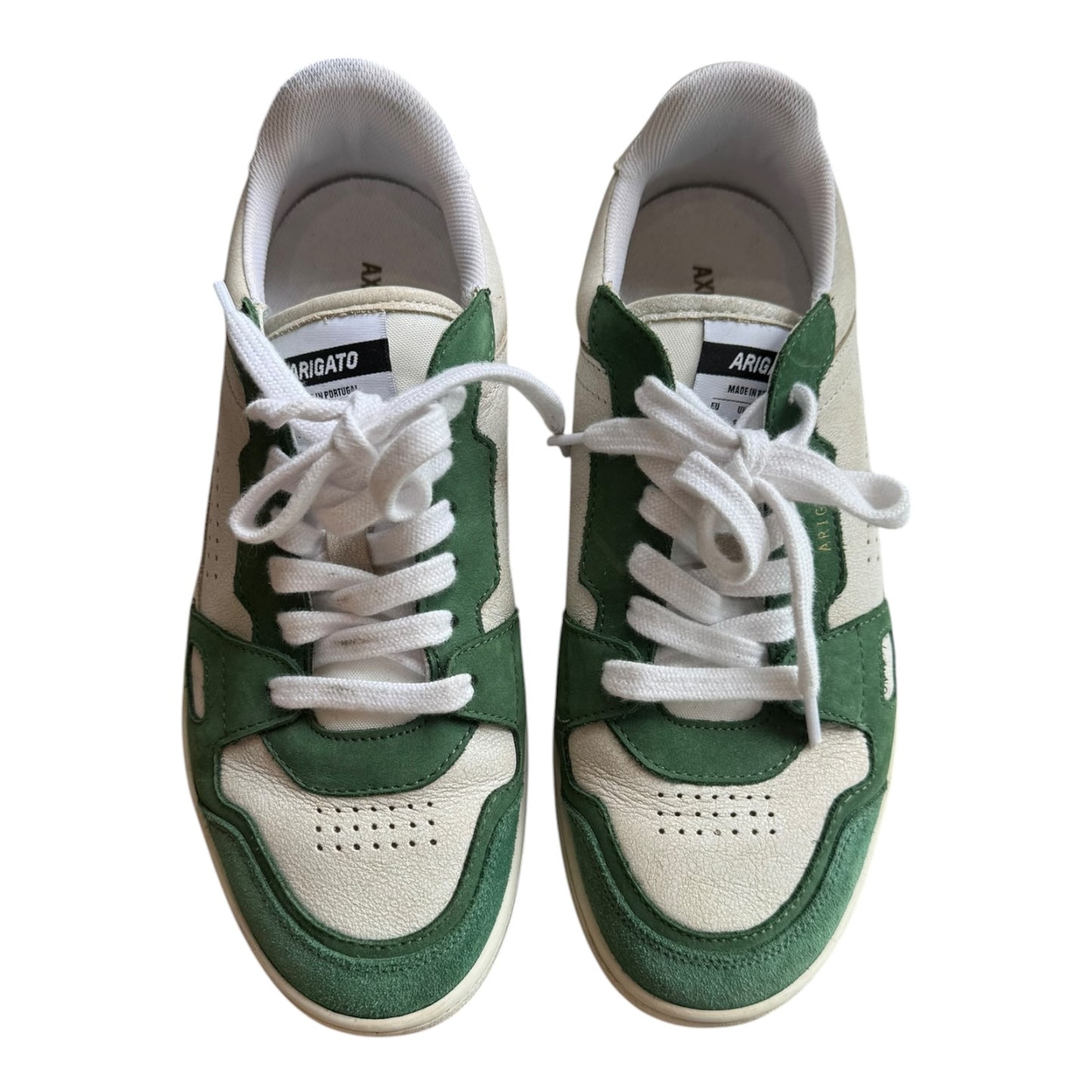 Axel Arigato Green and White Dice Low Top Sneakers - 40/6.5